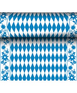 PAPSTAR Tischläufer Bayrisch Blau 400x2400mm Für Zuhause Als Abstoßschutz