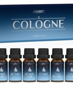 SALUBRITO Köln Ätherische Öl Set - Gesundheit durch naturreine Aromatherapie für Männer - Bernstein oud, Mitternachtsmos