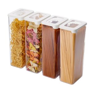 SmartStore Vorratsdose 2,25L Set mit 4 Stück - Spaghetti aufbewahren - Spülmaschinenfest - Küche-Vorratslösung - BPA-fre
