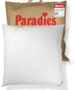 PARADIES Softy Top Bio-Kopfkissen 80x80 cm mit Aloe Vera - mittelfestes Schlafgemach, vegan, OEKO-TEX STANDARD 100