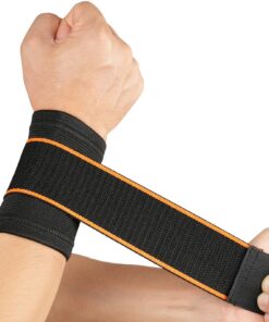 Flintronic Handgelenkbandage, Elastisch und Verstellbar, für Tennisspieler mit Klettverschluss, Atmungsaktiv für Sehnens