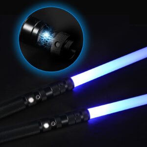 Krovtoy LED-Lichtschwert 2 Pack + RGB Farben + Strike-Soundeffekte