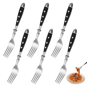 Tafelgabeln Serie Name, Spülmaschinenfest, 18/10 Edelstahl, 19.8 cm, Schwarz, 6 Stück, Party, Restaurant, Hochzeit