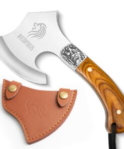 NedFoss Warthog Campingaxt für Outdoor-Aufgaben, Survival und Geschenke in einer Holzschachtel | NedFoss Warthog 22CM K