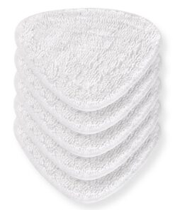 5Pack Dampfreiniger Ersatzbezüge kompatibel mit vileda, langlebig und perfekte Passform (Weiß) 5Pack Steam Ersatzbezug