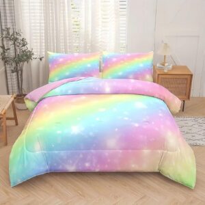 KinderbettwäSche Regenbogen Rainbow_bedding_Kids_OEKO | Cute_Aesthetic_BettwäSche_Kids_Rainbow_OEKO | Mehrfarbig_Bunt_K