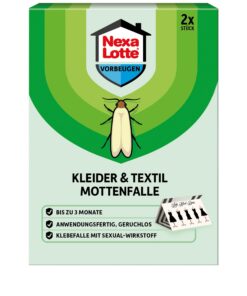Nexa Lotte Kleider- und Textilmottenfalle: Effektiver Mottenschutz für Ihre Kleidung und Textilien - Praktische und anwe