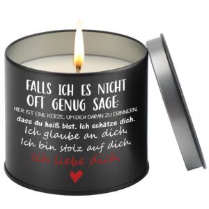PRSTENLY Duftkerze Geschenke für Männer und Frauen 9oz Weihnachtsgeschenke Valentinstag Geburtstag