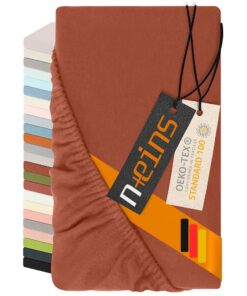 NplusEins Spannbettlaken - Feinbiber aus 100% Baumwolle - Ideal für die ganze Familie im Schlafzimmer -Made in Germany,
