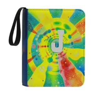 JIOBOLION Wasserdichtes Sammelbuch für Pokémon-Karten | 9 Taschen mit Reißverschluss und 50 abnehmbaren Seiten | Geschen