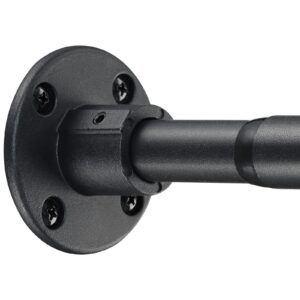 BsBsBest Industrielle Duschvorhangstange, 2,5 cm, matt, für Badezimmer, strapazierfähig, verstellbar, 73,9 bis 236,4 cm,
