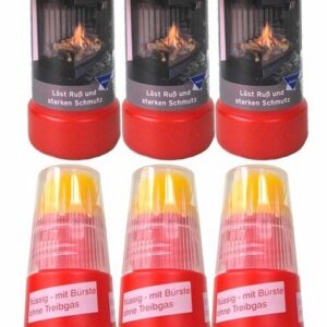 Kaminscheibenreiniger Maximo | Power Activ-Gel für hartnäckige Ruß- und Eingebrannte Verschmutzungen | Hochergiebig mit