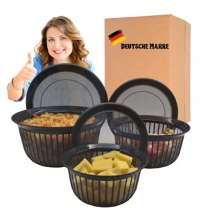 HLKauf Luftdichte Vorratsdosen BPA-frei für trockene Lebensmittel Küchen Organizer Verschiedene Sets