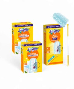 Swiffer® Staubmagnet XXL Teleskopgriff für Haushalte mit hochgewachsenen Fenstern + praktische zusätzliche Handgriffe +