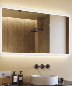 FORAM LED-Badspiegel mit Beleuchtung - Für moderne Badezimmer - Individuell nach Maß - 120x70 cm - Moderne Design/libs.f