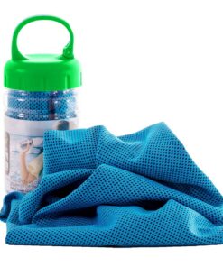 Muxel Cool Down Tuch HELLBLAU - Spanische Sweatbande für Fitness- und Fitnesshandtücher mit Kühleffekt für Männer und Fr