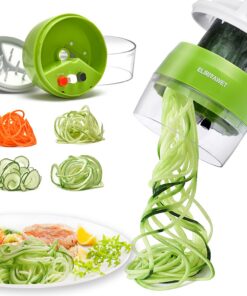 4-in-1 Hand-Spiralschneider für Gemüsespaghetti - Zucchini, Karotten, Gurken & mehr