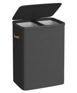 SONGMICS Tintenschwarz 170 L Wäschesammler LCB813B01