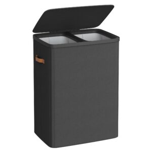SONGMICS Tintenschwarz 170 L Wäschesammler LCB813B01