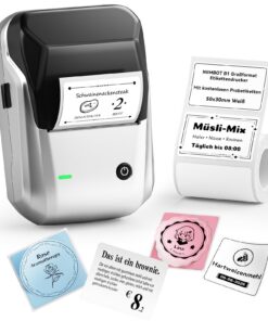 NIIMBOT B1 Bluetooth Labeldrucker für Wasserfeste Etiketten und Schulbedarf - Tragbar und für Preisschilder.IndexOf(. Bu