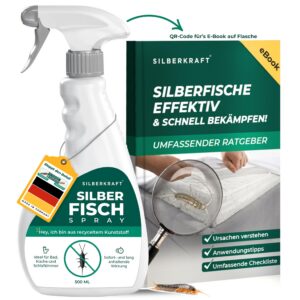 Silberkraft Anti-Silberfischspray 500 ml für Angler und Bootseigentumer inklusive E-Book
