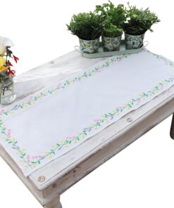 Trimits Stickset Gänseblümchen-Kette – mit bedrucktem Stoff, Fäden, Nadel und Anleitung (evtl. englische Anleitung) 40 x