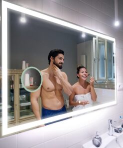 FORAM Badspiegel mit Beleuchtung - Led Spiegel Bad - für Moderne Badezimmer - Badezimmerspiegel Nach Maß - Individuell B