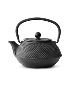 JANG Gusseisentheekanne 0,8L Schwarz mit Filter