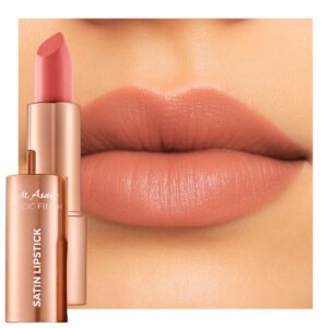 M. Asam Magic Finish Lippenstift Satin Lovely Melon 4g – Lippenpflege mit Feuchtigkeit & Haltbarkeit, Volumen-Peptid & L