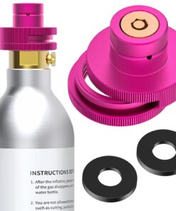 Schnelladapter für CO2 Soda kompatibel mit Duo/Terra/Art/E-Duo/Crystal |0/Gaia | Geteilter CO2 Adapter für Sodastream |