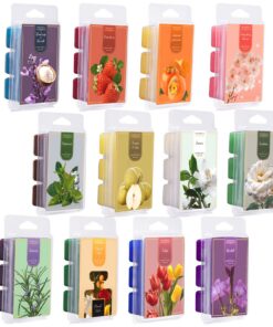 Amzeeniu Raumduftwакс 12 Pack Duftwachs Wax Melts Geschenk Set Verschiedene Düfte für Hochzeiten Geburtstag Valentinstag