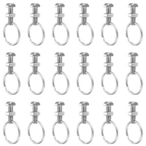 20 Set M6 Pflanzenhalterschrauben: 20 M6 Hammerkopfschrauben & 20 Edelstahlringe & 20 M6 Muttern, ideal für Gewächshausb