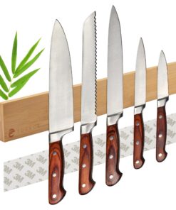 ECENCE Magnetleiste Messer selbstklebend 40cm - jedem Küchenbewohner hilfreich, magnetisch aus Bambus-Holz | ECENCE Mag