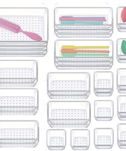 Schubladen Organizer 36 Stücke mit 4 Größen - Make-up & Küchen Organizer für Schreibtisch, Bad & Büro