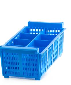 Kerafactum Besteckkorb Extra Groß Spülmaschine kompatibel Blue | 8 Fächer BPA Free
