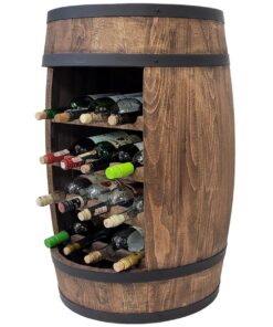 Wecco Weinfass Bar Stehtisch XL 80cm Hausbar Weinflaschenregal Geschenk | Wecco Wine Bottles Regal Stehtisch XL 80cm We