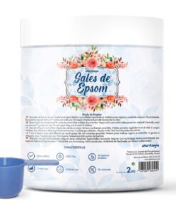 PLANTAWA Reines Magnesiumsulfat Badesalz 2KG | Schäumendes Magnesium Bad für Muskelentspannung | Ohne Zusatzstoffe und N
