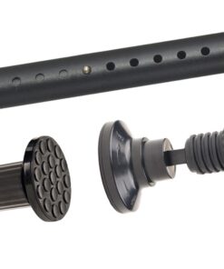 Teleskopstange ohne Bohren 328-377cm Schwarz - Extra Länge für Badezimmer & Duschraum