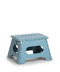 Zeller Premium Klapphocker faltbar belastbar 150 kg eisblau 35x28x22cm TÜV