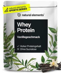 Whey Protein Pulver Vanille 1kg 24g Protein pro Portion natürliche Aromen nicht zu süß hochdosiert Deutschland produzier