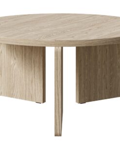 Selsey.Round Wohnzimmertisch - Geölt Eiche - Ideal für Wohnzimmer und Sofas - 85cm - Preffines