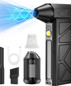 Mini Akku Elektrische Staubgebläse für Auto und Sofa, 4-Gang 150000 U/min, 10.000mAh Akku, Reinigungseinheit 2 IN 1