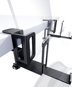 NODOCA Laptop Ständer Vertikal Platzsparender Desktop-Seite Montierter Laptopständer Schwarz 2-Slot