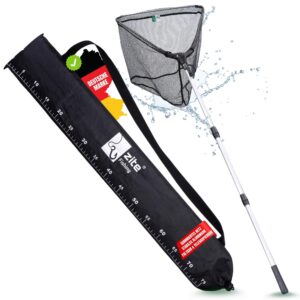 Zite Fishing Teleskop Kescher I für Angelunternehmen I gut gummiert IIdeal für 160-210cm I perfekter Angel-Kescher