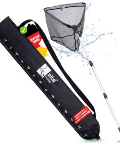 Zite Fishing Teleskop Kescher I für Angelunternehmen I gut gummiert IIdeal für 160-210cm I perfekter Angel-Kescher