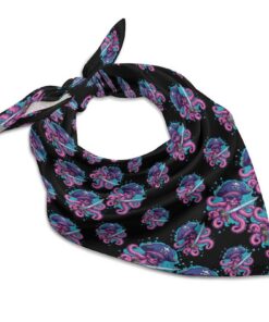 Women's Octopus Pirates Headband Like Silk 18" or 25" Printed Bandanas Haarschals für Frauen | Octopus Pirates Kopftuch