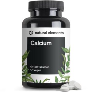 Calcium Tabletten – 800 mg Kalzium aus Calciumcarbonat pro Tagesdosis – geeignet für Erwachsene – für starke Knochengesu