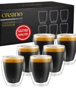 Creano PREMIUM doppelwandige Trinkgläser - Gastronomie Qualität - 100% Spülmaschinenfest NEUHEIT 2024 Creano PREMIUM d