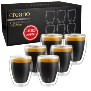 Creano PREMIUM doppelwandige Trinkgläser - Gastronomie Qualität - 100% Spülmaschinenfest NEUHEIT 2024 Creano PREMIUM d