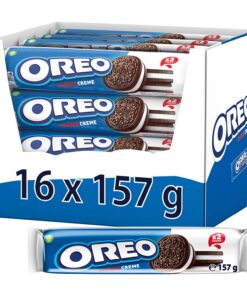 OREO Double Kakaokekse mit doppelter Crèmefüllung Vanille - perfekt für Familien - 16 x 157g
